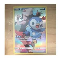 Pokemon Piplup 239/236 Cosmic Eclipse 2019 Basic Holo Common 60HP Card - Image 1