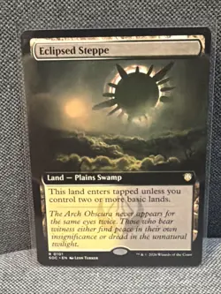 Eclipsed Steppe (Extended Art) Commander: Secrets of Strixhaven Regular - Image 1