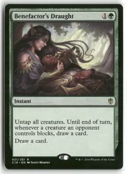 Benefactor's Draught 21 Rare Commander 2016 Magic: The Gathering Lightly Played - Image 1