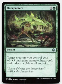 Overprotect 185 Uncommon Bloomburrow Magic: The Gathering Foil Near Mint - Image 1