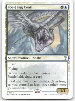 Ice-Fang Coatl (White Border) 83 MB2 Mystery Booster 2 Magic MTG NM - Image 1