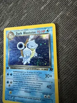 Pokemon Cards Team Rocket 1st Edition Rare Holo Dark Blastoise 3/82 WOTC - Image 3