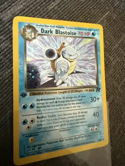 Pokemon Cards Team Rocket 1st Edition Rare Holo Dark Blastoise 3/82 WOTC - Image 4