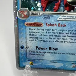 DMG Pokemon TCG Crawdaunt ex 99/110 EX Holon Phantoms Ultra Rare Holo 2006 - Image 3
