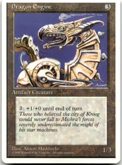 MTG Dragon Engine R Fourth Edition LP - Image 1