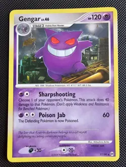 Gengar 17/99 Pokemon TCG Arceus Rare Non Holo NM/VLP - Image 1