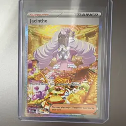 Pokemon TCG Jacinthe Trainer Supporter Full Art Holo Card 122/088 English - Image 1
