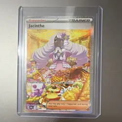 Pokemon TCG Jacinthe Trainer Supporter Full Art Holo Card 122/088 English - Image 2