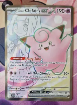 Pokemon TCG Lillie's Clefairy Journey Together 173/159 Ultra Rare NM-Mint - Image 1