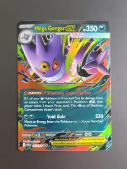 Mega Gengar ex - 056/094 - Pokemon Phantasmal Flames Double Rare NM - Image 1