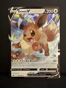 Eevee V 108/159 Pokemon Crown Zenith - Near Mint - Image 1