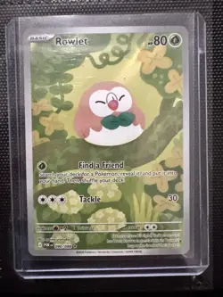 Pokemon TCG Perfect Order Rowlet 90/88 Illustration Rare NM - Image 1