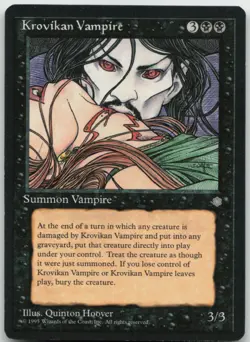 MTG Krovikan Vampire U Ice Age LP - Image 1