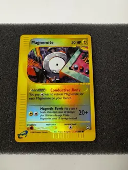 Pokemon TCG Magnemite 91/147 Reverse Holo Rare Aquapolis 2003 Near Mint - Image 1