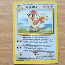 Pokemon TCG Pidgeotto Uncommon Base Set 22/102 Regular Wizards English 1999 - Image 1