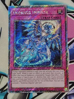 YUGIOH RA05-EN080 DOMINUS IMPULSE PLATINUM SECRET RARE 1ST EDITION - Image 1