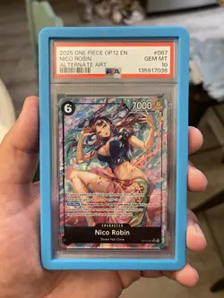 Nico Robin (Alternate Art) OP12-087 Legacy of the Master Foil PSA 10 - Image 1