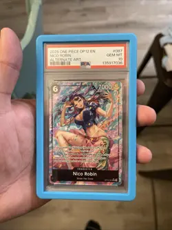 Nico Robin (Alternate Art) OP12-087 Legacy of the Master Foil PSA 10 - Image 2