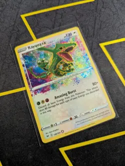 Rayquaza AMAZING RARE card 138/185 Sword & Shield Vivid Voltage 2020 Pokemon TCG - Image 2