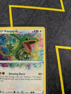 Rayquaza AMAZING RARE card 138/185 Sword & Shield Vivid Voltage 2020 Pokemon TCG - Image 5