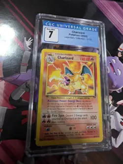 Charizard 3/110 Legendary Collection Set Non Holo Pokemon Card CGC 7 - Image 2