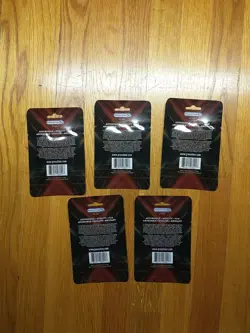 Presstine Picks Pokemon 4 Card Unopened Packs. Holo And Rare Cards! Quantity 5!! - Image 3