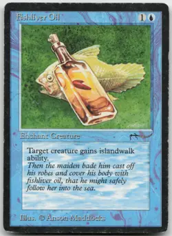 MTG Fishliver Oil (Light) C Arabian Nights MP - Image 1
