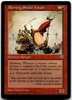 MTG Burning Shield Askari C Mirage LP - Image 1