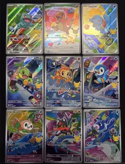 Pokemon 2026 First Partner Illustration Collection Series 1 Promo Set (9 Cards) - Image 1
