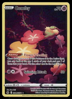 Pokemon Cards Comfey GG14/GG70 Crown Zenith Galarian Gallery Holo NM *3 - Image 1