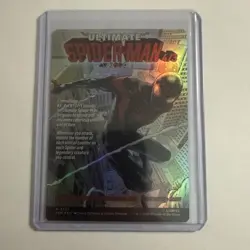 MYTHIC Miles Morales (0234) Borderless Foil Marvel's Spider-Man mtg rare m magic - Image 4