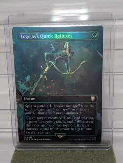 MTG Legolas's Quick Reflexes (Borderless) Foil LTC 493 LOTR Magic The Gathering - Image 1