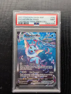 Pokemon Vaporeon VMAX SWSH182 Black Star Promo -PSA 9 - Image 2