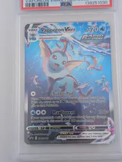 Pokemon Vaporeon VMAX SWSH182 Black Star Promo -PSA 9 - Image 4