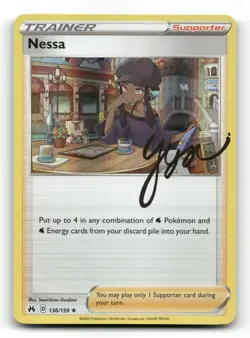Nessa 136/159 - Crown Zenith Holo - Pokemon Card NM/M - Image 1