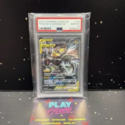 PIKACHU & ZEKROM GX PSA 10 CHINA 2023 GEM MINT GRADATA POKEMON CSM2AC 166 - Image 1