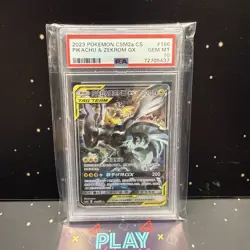 PIKACHU & ZEKROM GX PSA 10 CHINA 2023 GEM MINT GRADATA POKEMON CSM2AC 166 - Image 2