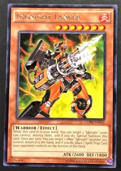 YUGIOH Igknight Lancer CORE-EN032 Rare Unlimited NM/Mint - Image 1