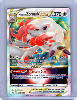 Hisuian Zoroark VSTAR Black Star Promo Holo SWSH298 Pokemon Sword and Shield - Image 1
