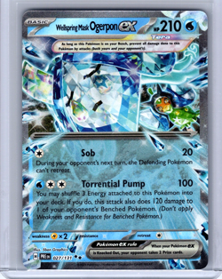 Wellspring Mask Ogerpon ex Double Rare Holo 027/131 Pokemon Prismatic Evolutions - Image 1
