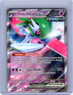 Iron Valiant ex Double Rare Holo 089/182 Pokemon Paradox Rift - Image 1