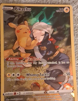 Pikachu TG05/TG30 Ultra Rare Full Art Holo Lost Origin Trainer Gallery Pokemon - Image 1