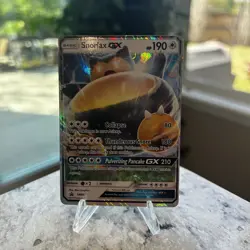 Snorlax GX Promo Holo SM05 Sm 190 HP Basic Pulverizing Pancake GX Pokemon TCG - Image 1