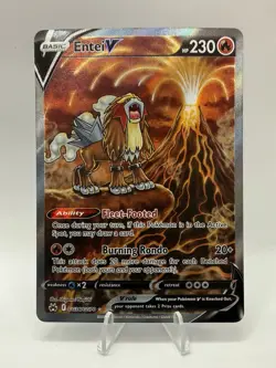 Pokemon TCG - Entei V Crown Zenith Galarian Gallery Holo Ultra Rare GG36/GG70 NM - Image 1