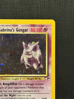 2000 Pokemon Gym Heroes Sabrina's Gengar Holo #14/132 Swirl - Image 4
