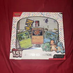Pokemon TCG Scarlet & Violet 151 Poster Collection Box Bulbasaur Charmander Squ… - Image 1