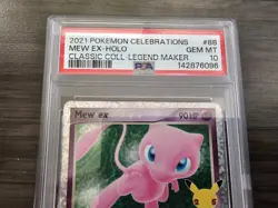 PSA 10 MEW EX #88 - 2021 POKEMON CELEBRATIONS CLASSIC COLLECTION 88/92 - Image 3