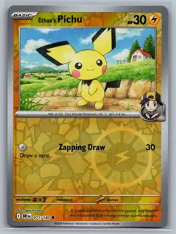 Ethan's Pichu 071/182 Common Destined Rivals Pokemon Reverse Holo Near Mint - Image 1