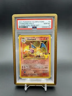 Pokemon Celebrations Charizard 4/102 Holo Base Set Classic Collection PSA 10 - Image 1