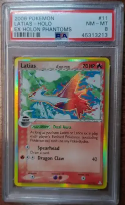 2006 Pokemon EX Holon Phantoms Latias-Holo #11 PSA 8 NM-MT Delta Species Vintage - Image 1